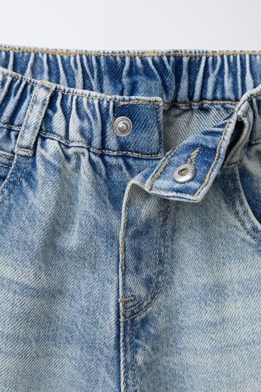 JEANS BARREL DÉCHIRURES - Bleu clair de Zara - Image 2