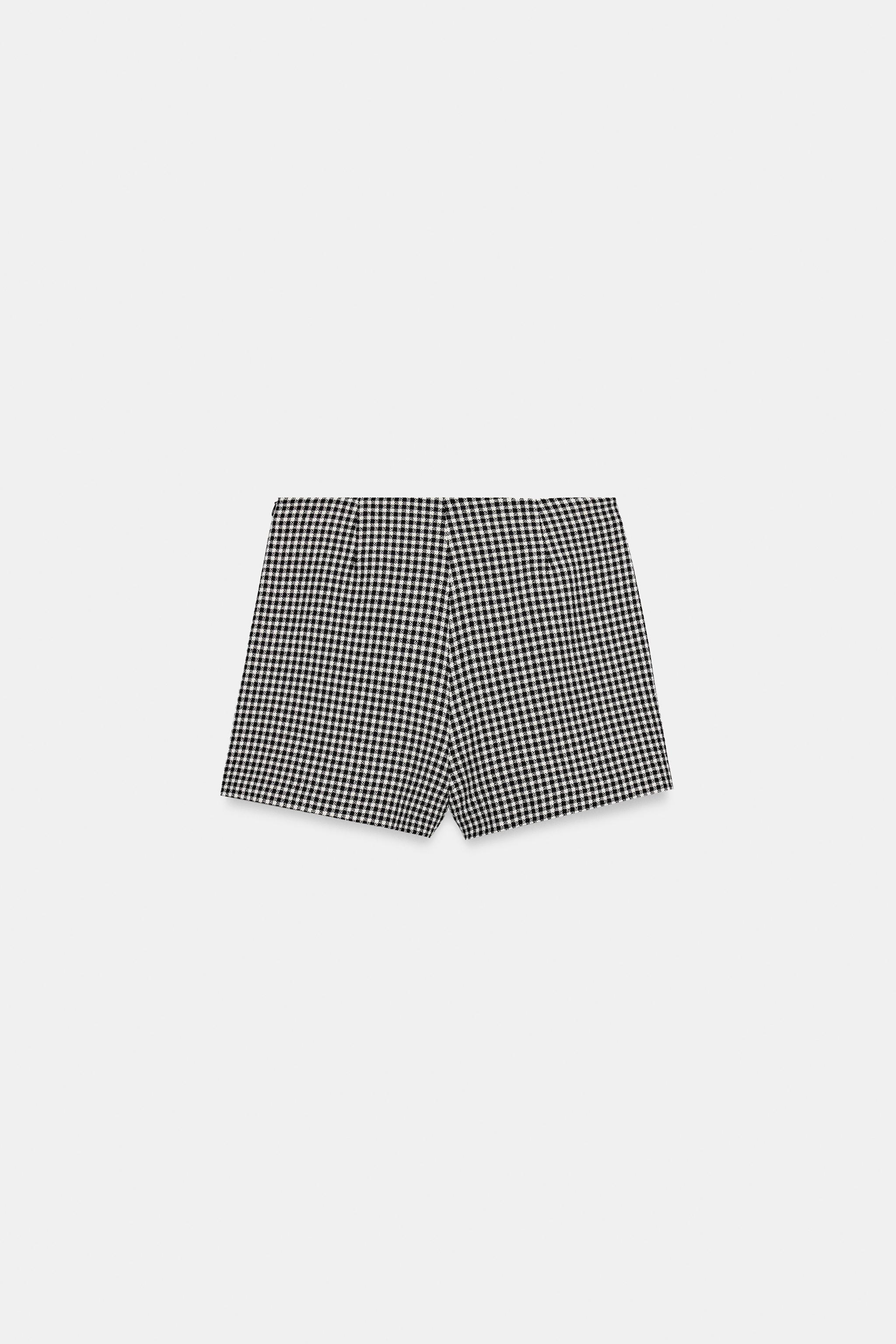 JUPE-PANTALON À CARREAUX