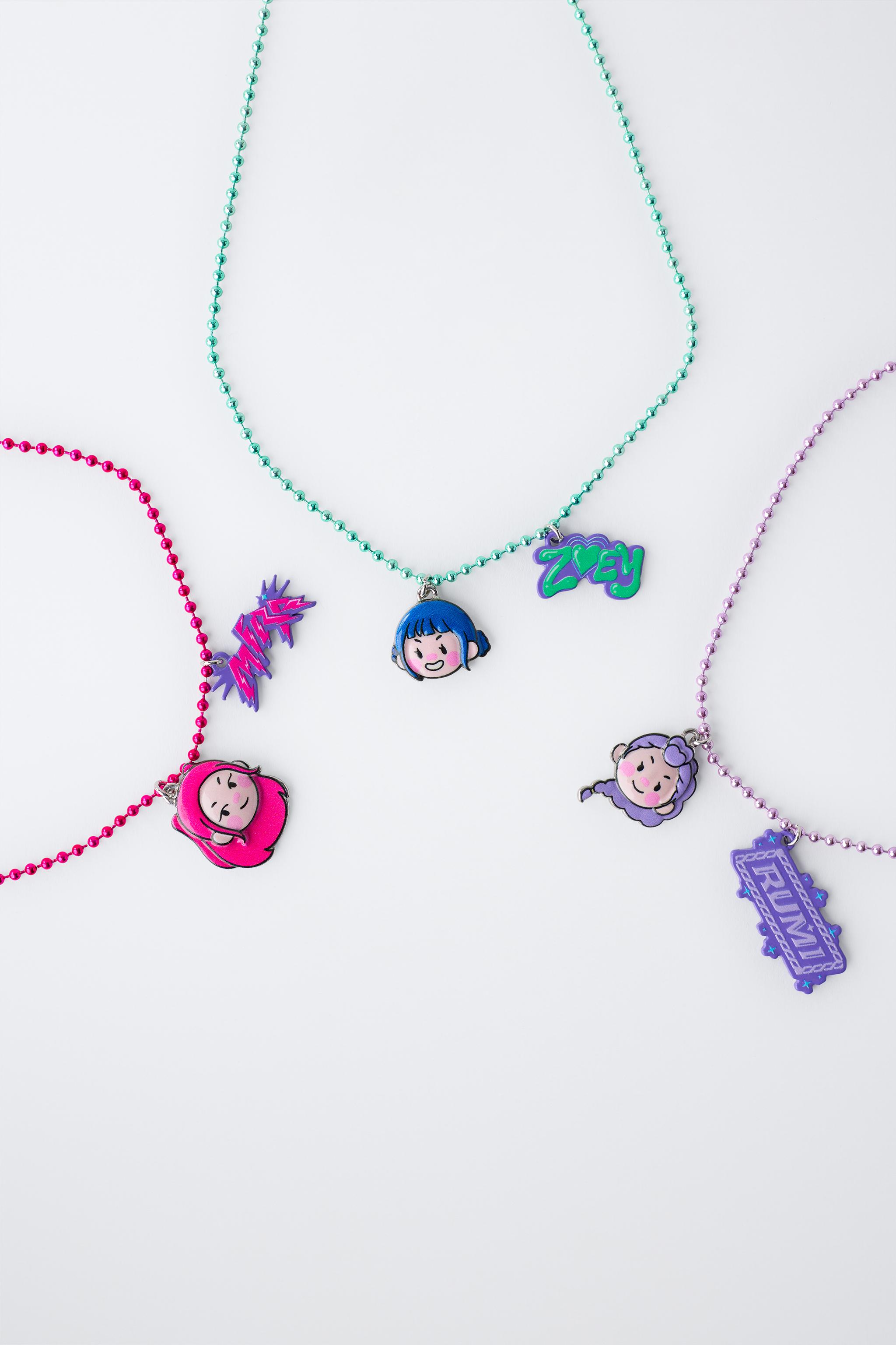 Детские аксессуары Zara PACK OF THREE NECKLACES KPOP DEMON HUNTERS™ NETFLIX © — фото 3