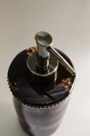 FLORAL SOAP DISPENSER - Brown by Zara - Image 1