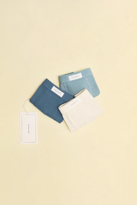 ZARA TIMELESS - PACK DE TRÊS BOXERS ETIQUETA - Multicolor da Zara - Imagem 0