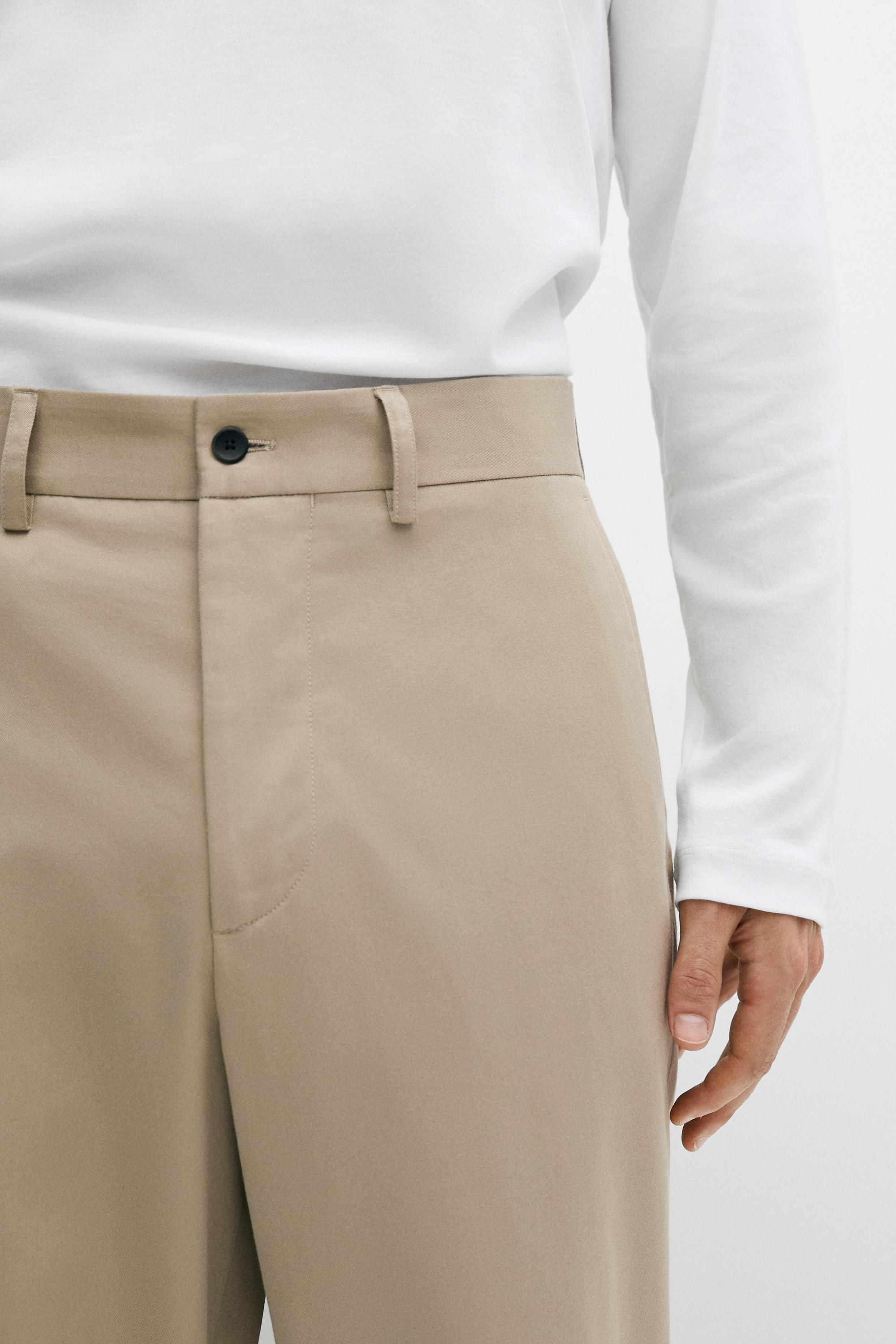 Pantalon jambe large 100 % coton