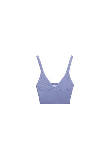 KNIT TOP WITH STRAPS