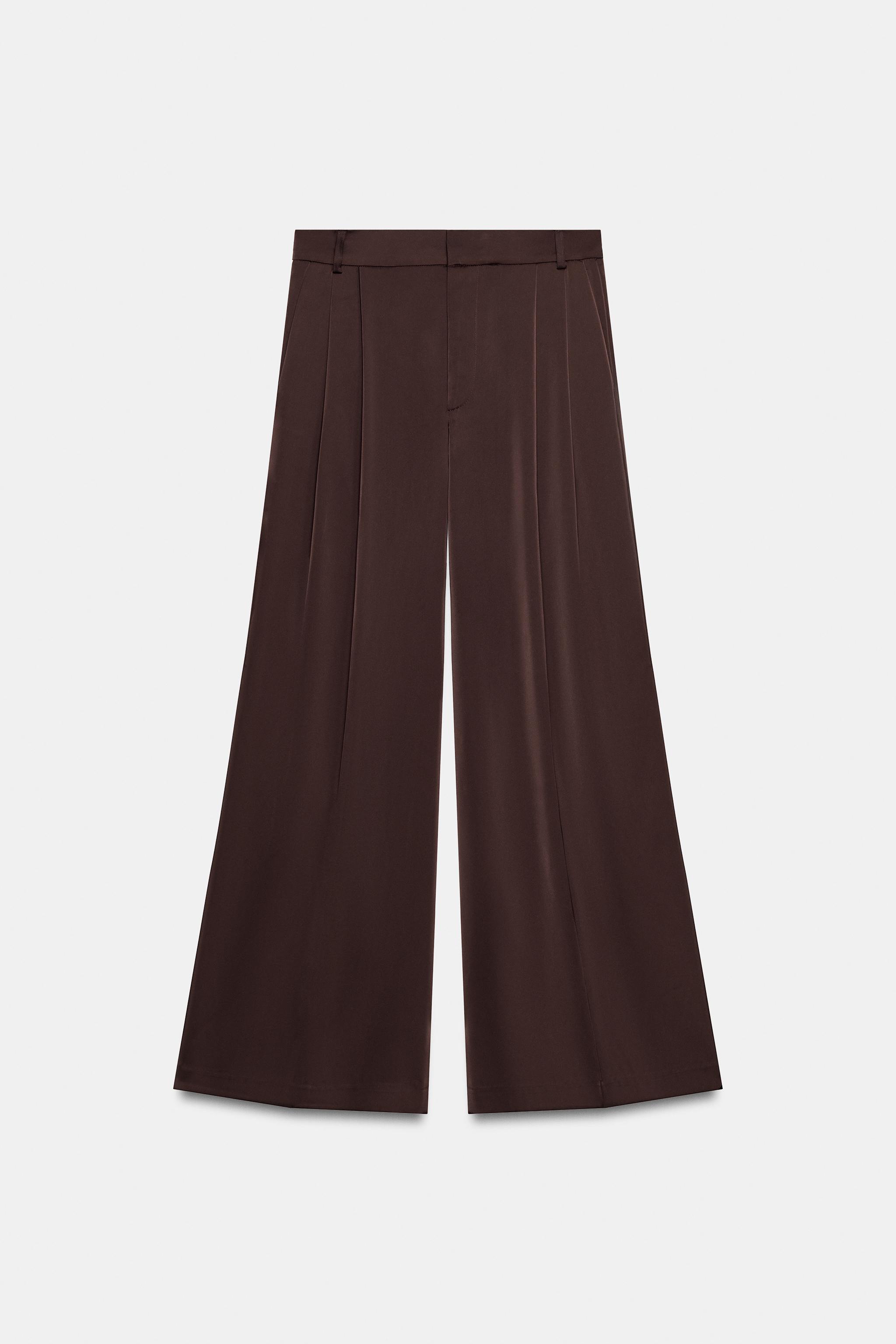 PANTALON SATINÉ PLI