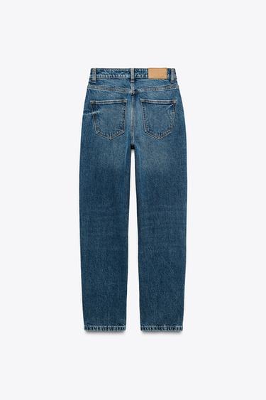 JEANS Z1975 MOM LEG MIT HOHEM BUND - Blau von Zara