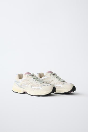 TÊNIS EM MESH - Branco da Zara