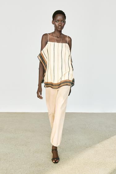 Zara Flowing striped strappy top - 773 - Image 0