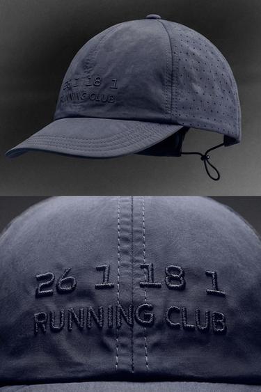 Zara RUNNING TECHNICAL CAP - Navy blue