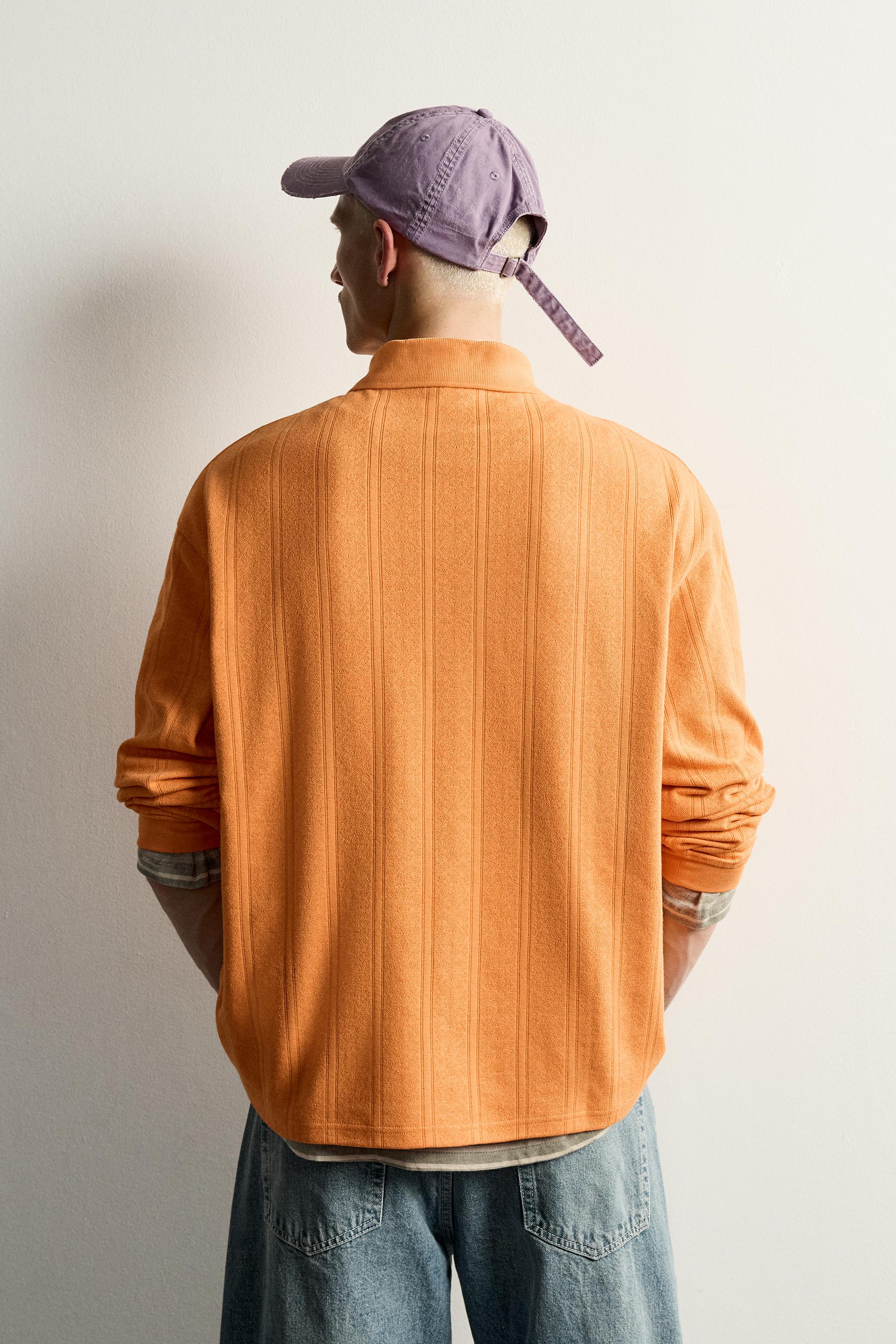 EMBROIDERED TEXT JACQUARD POLO