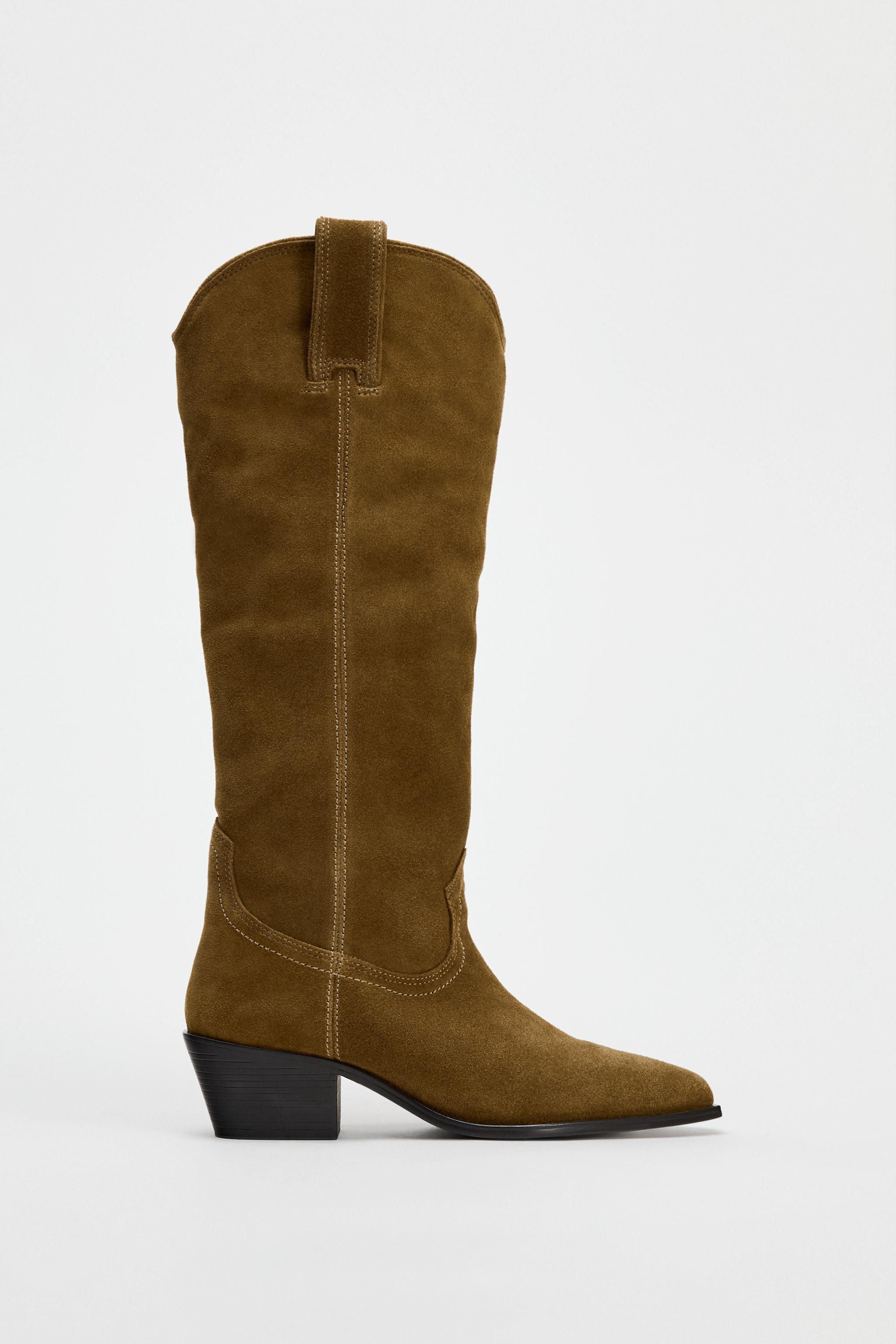 Botas Camperas Botas Marrones Zara Mujer Botines Cowboy Mujer Zara
