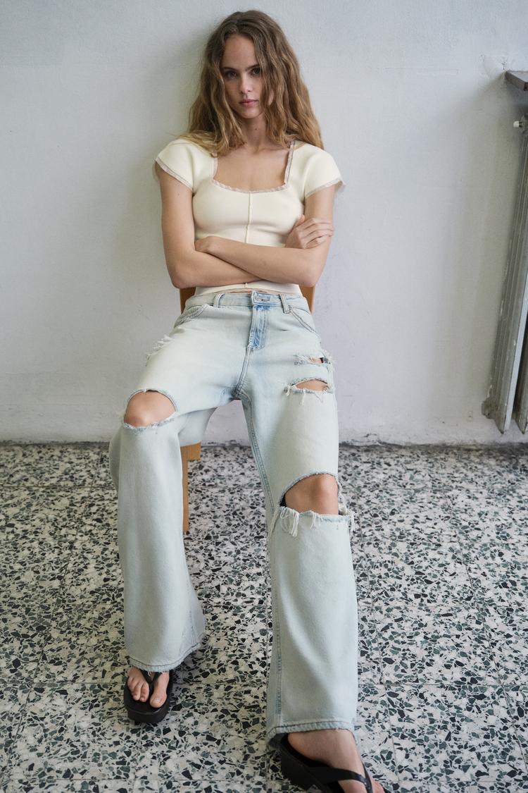 KORSE TARZI TRİKO TOP