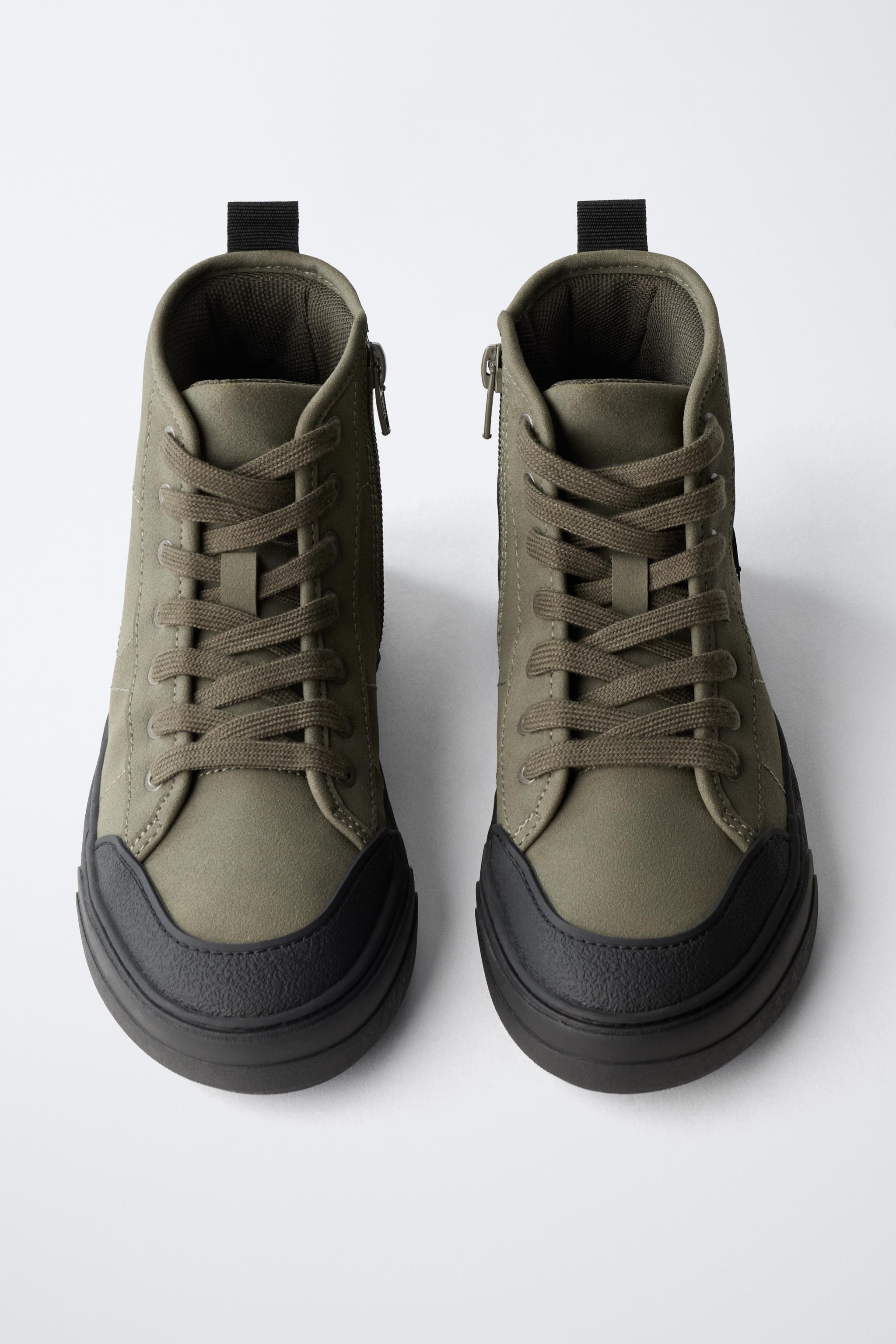 TECHNICAL HIGH-TOP SNEAKERS