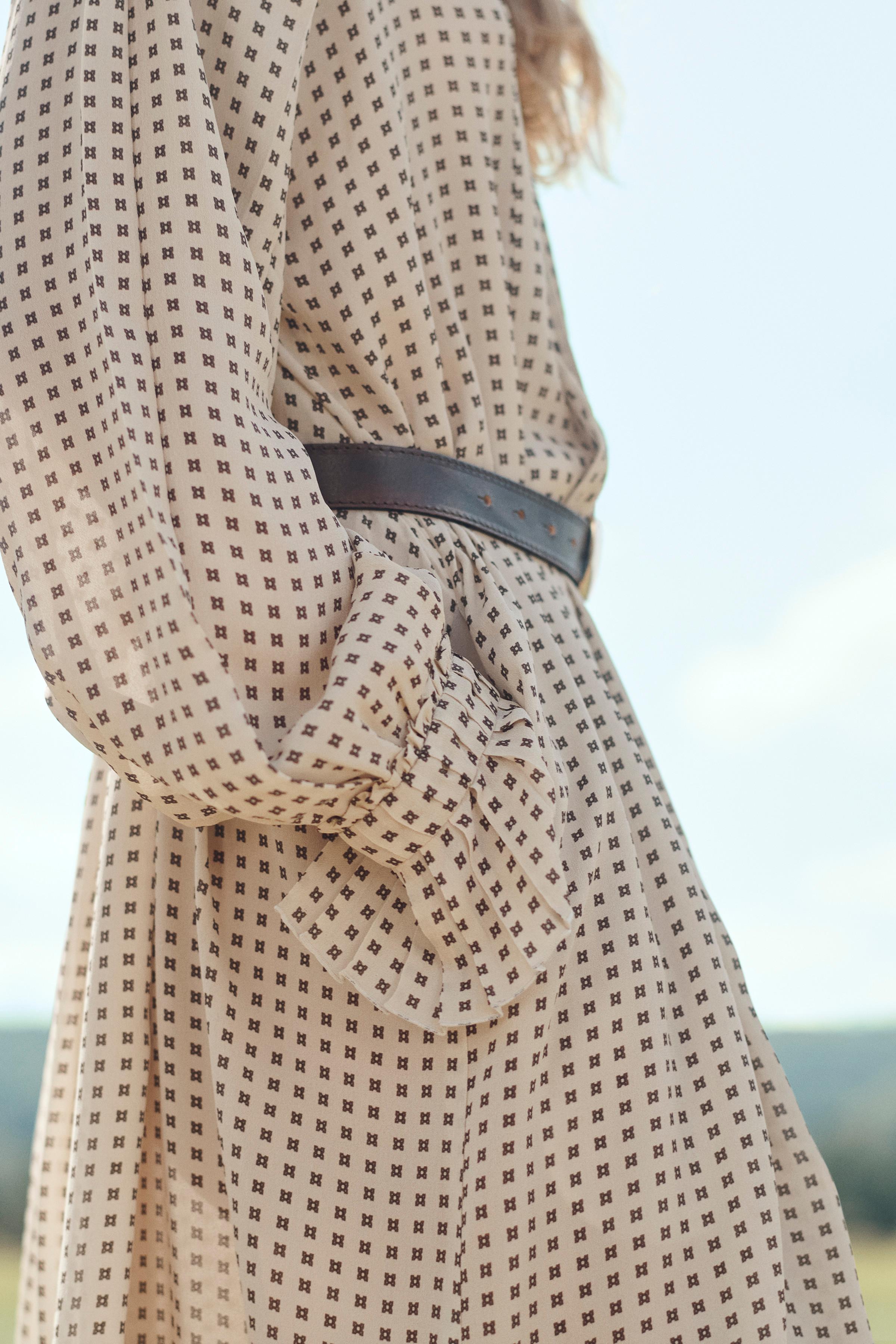 LIMITED EDITION ロング丈プリント柄ワンピース - プリント地 | ZARA