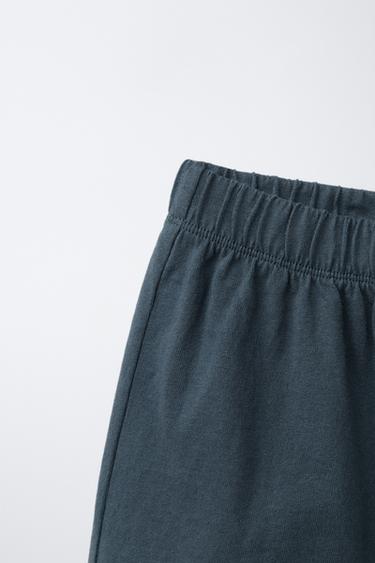 PLAIN POLO SHIRT AND JOGGING BERMUDA SHORTS SET - Blue by Zara - Image 6
