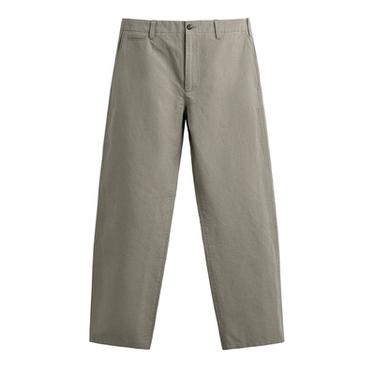 RELAXED FIT TROUSERS WITH TAB - Grey green by Zara
