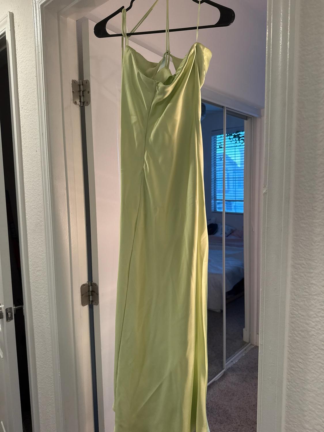 SATIN EFFECT MIDI DRESS - Image 4