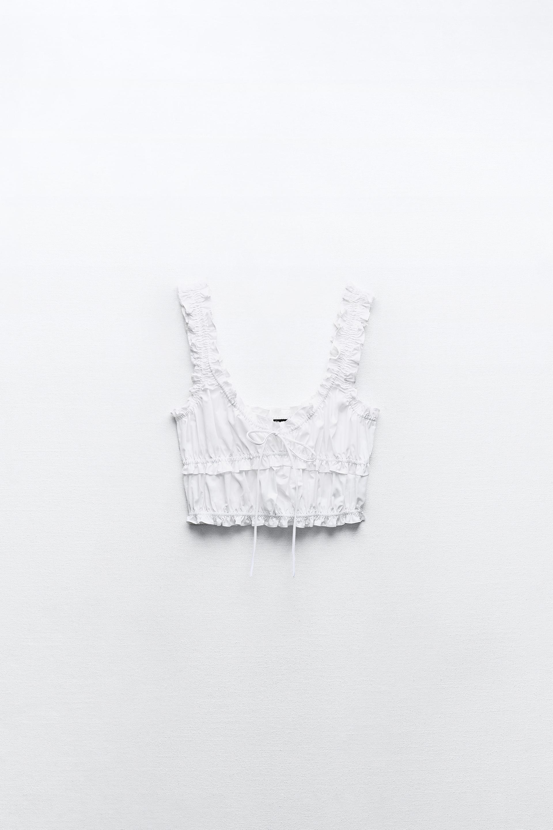 TIED POPLIN TOP