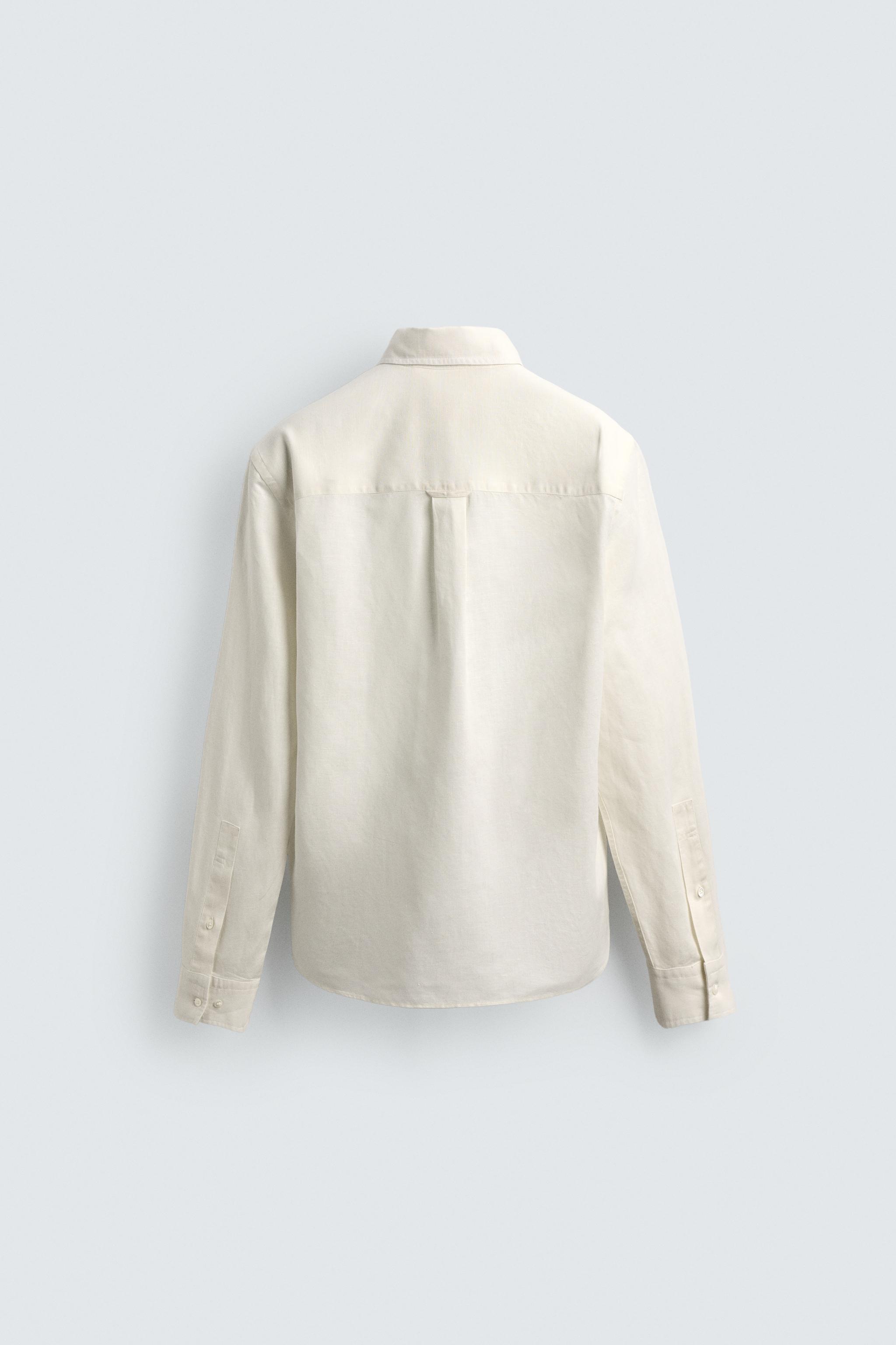 CHEMISE REGULAR FIT CHANVRE ET COTON