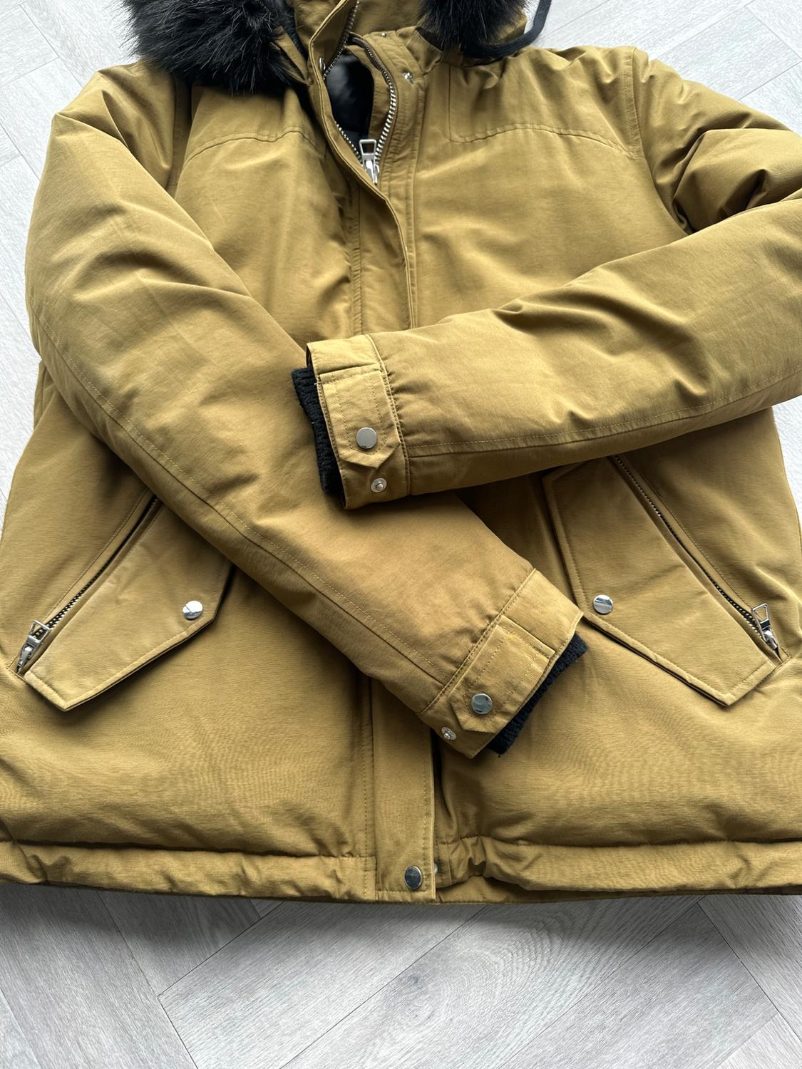 LADIES KHAKI/TAN COAT SIZE M - Image 3