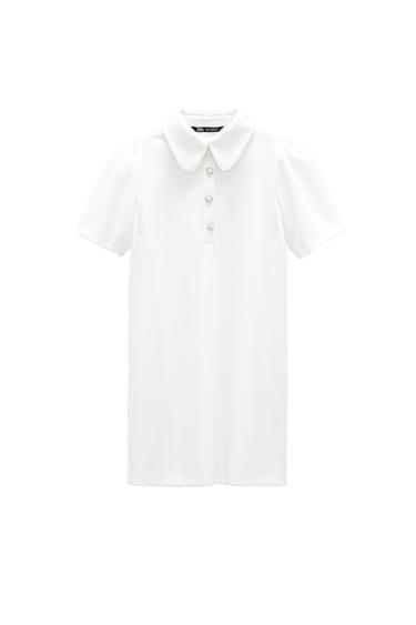 MINI DRESS WITH PEARLY BUTTONS