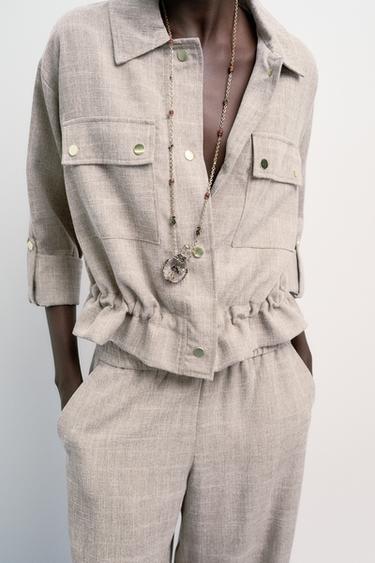 JASPE SAFARI JACKET - Sand / Marl by Zara - Image 2