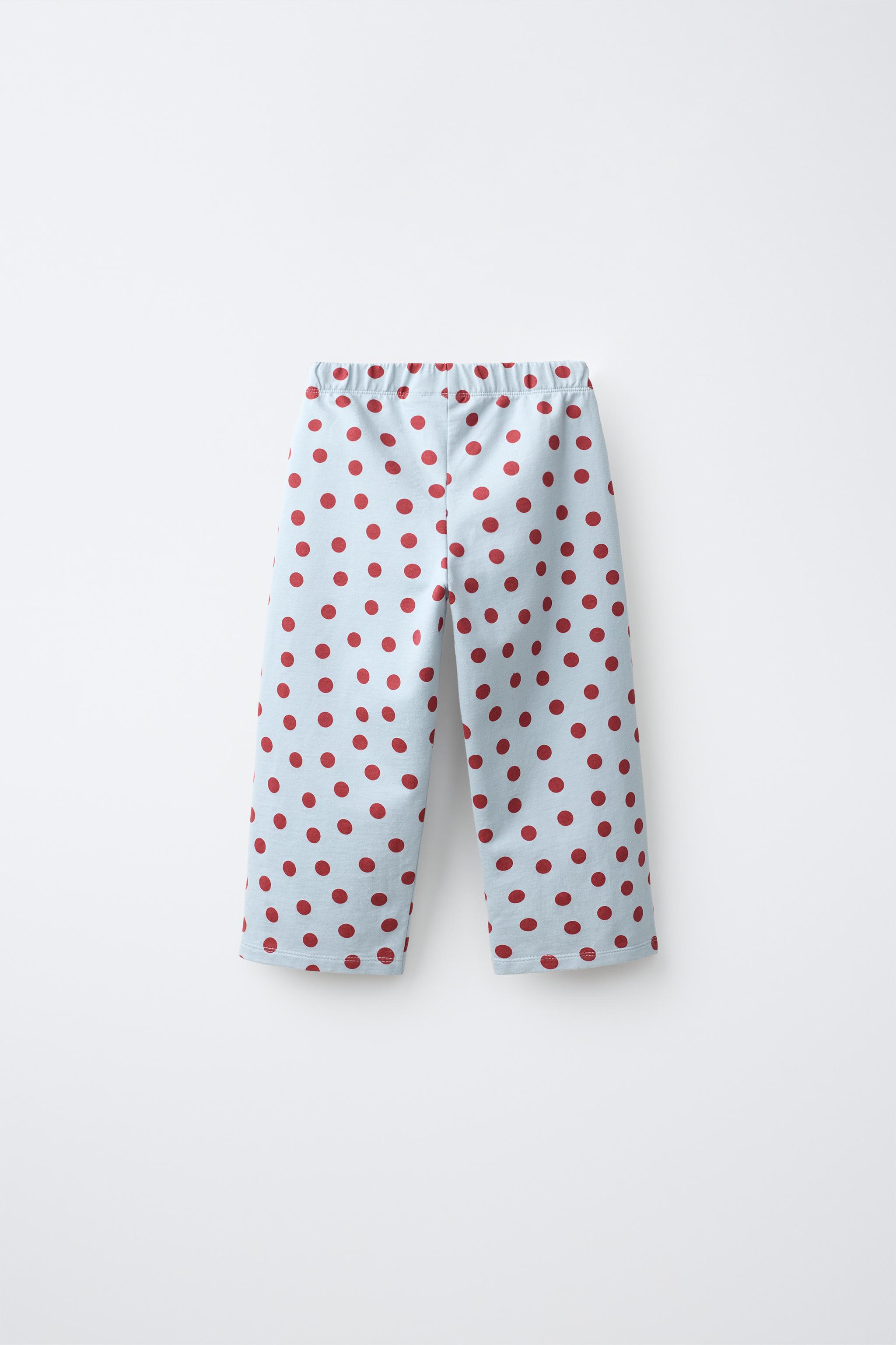 PANTALON WIDE LEG À POIS