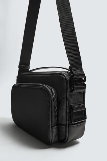 TEXTURED CROSSBODY BAG - Black by Zara - Image 2