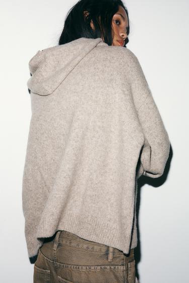 WOOL HOODIE - Beige by Zara - Image 2