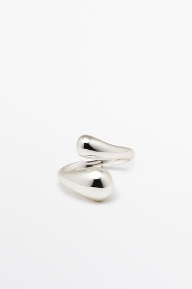 Bague double goutte - Argent de Zara