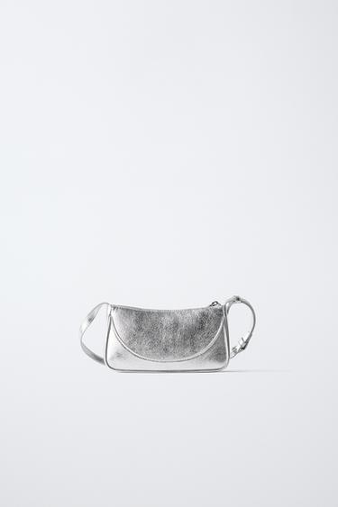 SAC BANDOULIÈRE MÉTALLISÉ - Argent de Zara - Image 4