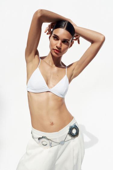 METAL FLOWER BELT - Silver by Zara - Image 2