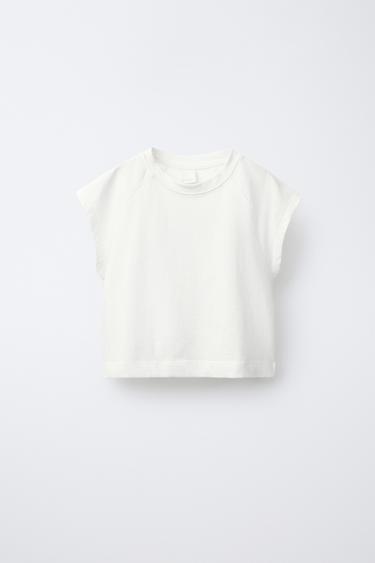 CAMISETA LISA - Crudo de Zara