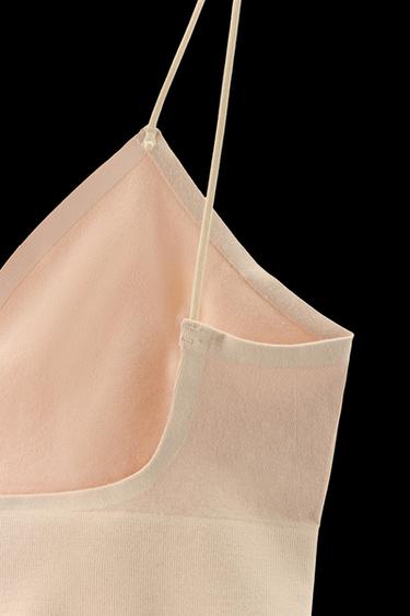 BRALETTE TRIANGULAR SEAMLESS - rosa claro de Zara
