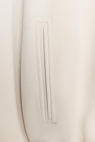 VESTE BALLON ZIPPÉE - Écru de Zara - Image 6