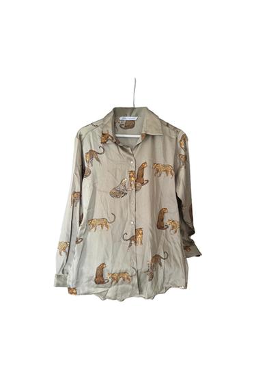 CHEMISE À IMPRIMÉ KAKI