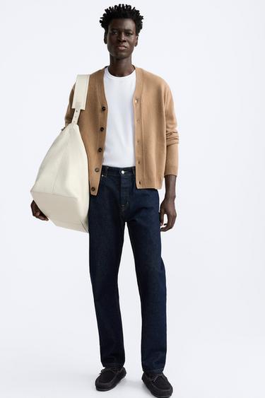 SPLIT LEATHER LOAFERS WITH BOW DETAIL - Blue by Zara - Image 0