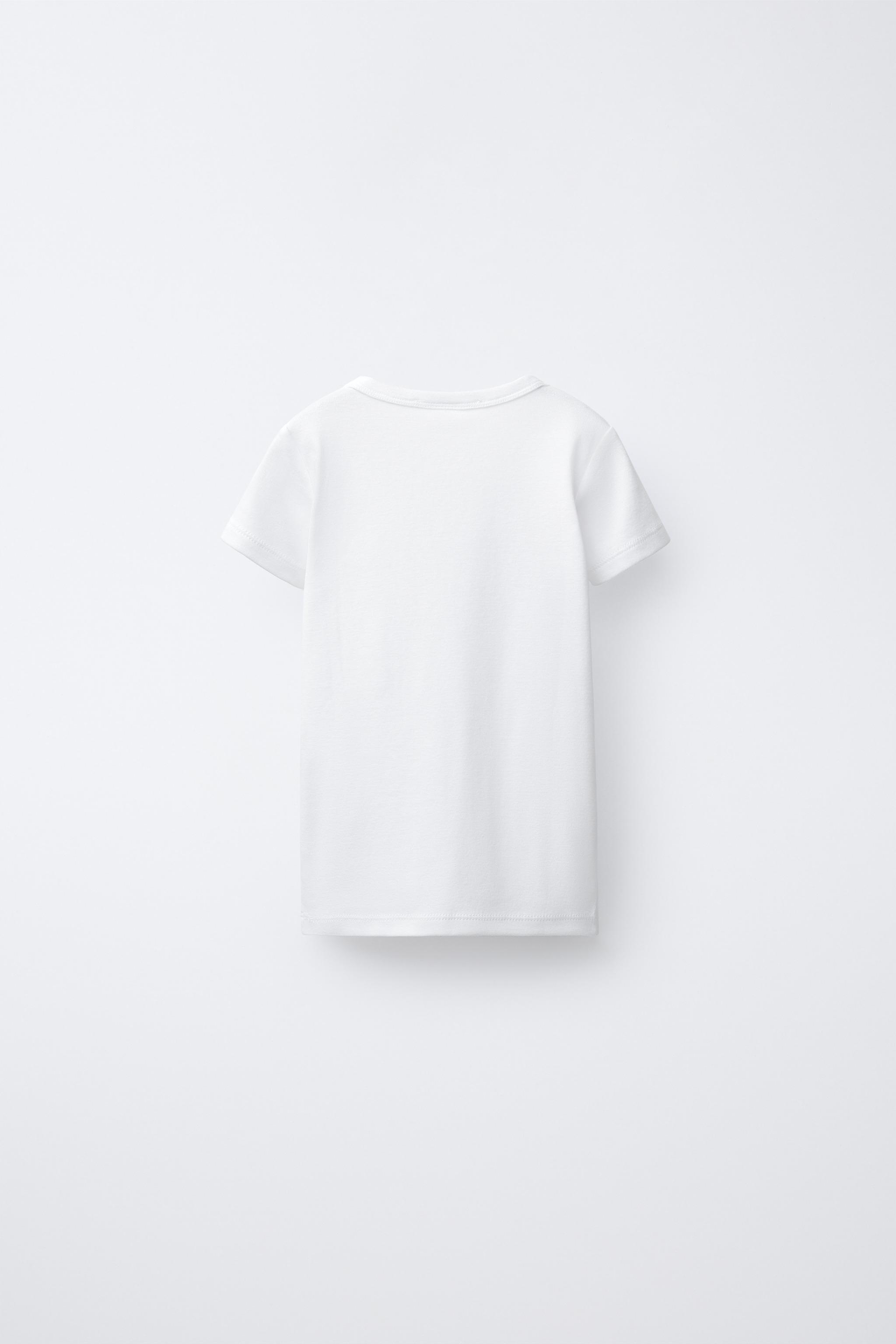 Детские футболки Zara THREE-PACK OF SHORT SLEEVE T-SHIRTS — фото 3