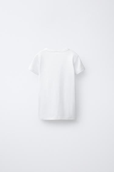 LOT DE TROIS T-SHIRTS À MANCHES COURTES - Blanc de Zara - Image 2