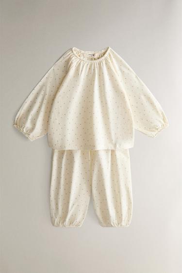 PYJAMA BÉBÉ FLEUR - Crème de Zara - Image 0