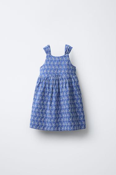 VESTIDO BORDADOS COM NÓS - Azulão da Zara