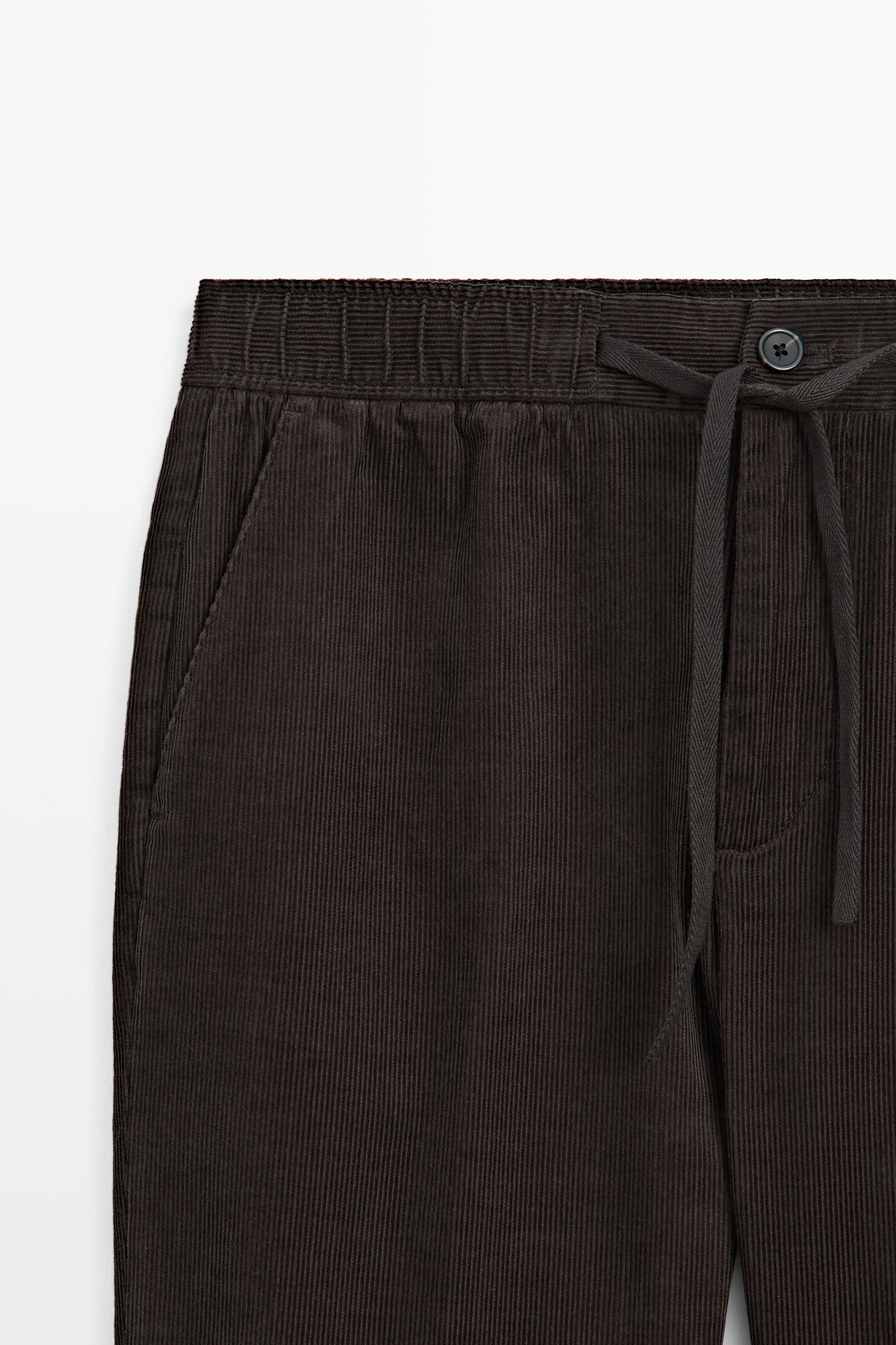 Pantalon de jogging en velours côtelé