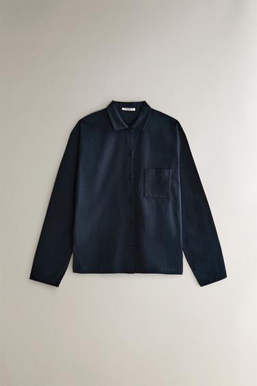 COTTON JERSEY SHIRT - Blue by Zara - Image 0