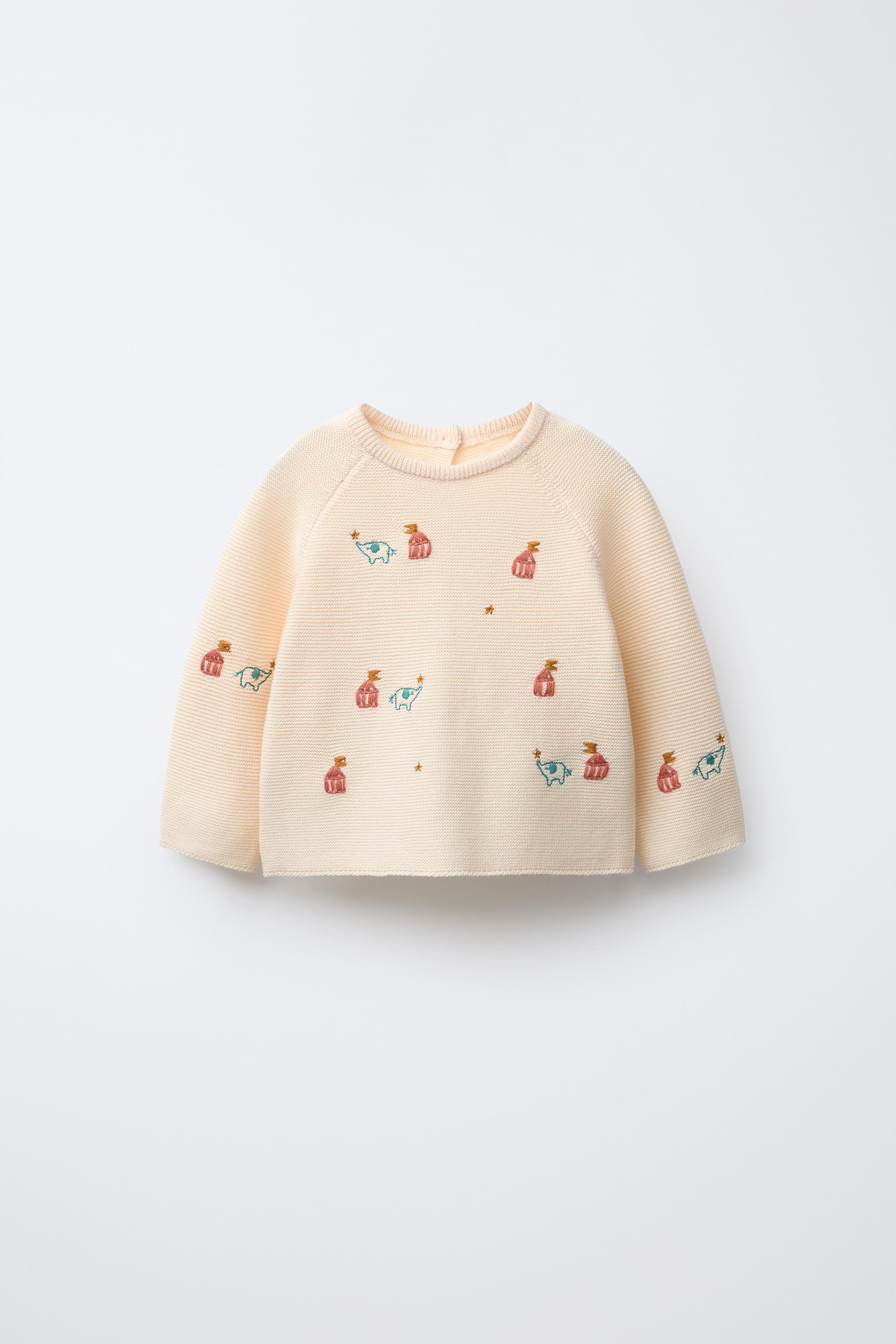 PULL MAILLES ÉLÉPHANTS BRODÉS