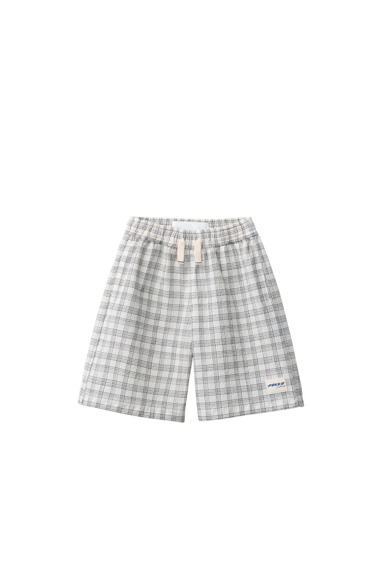 Бермуды PUKAS SURF из жатой ткани в клетку
