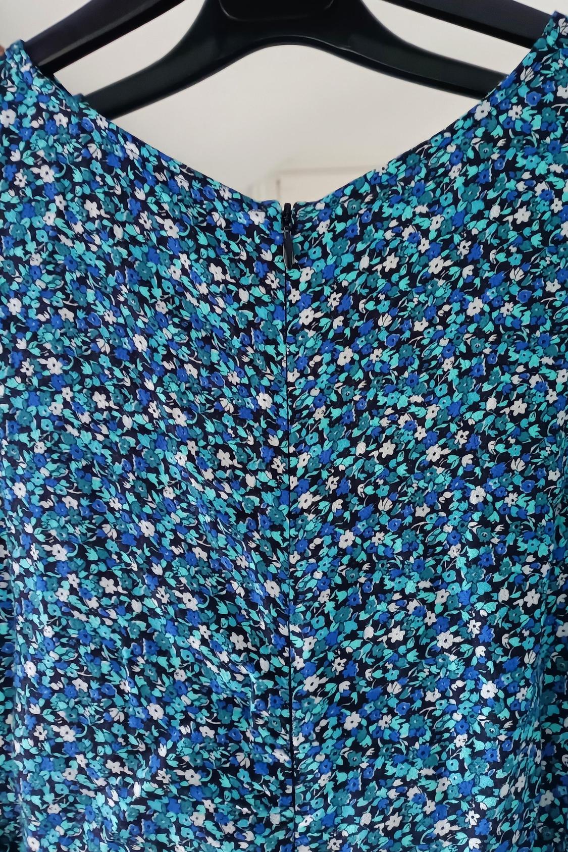 PRINTED DRAPED DRESS - Image 4