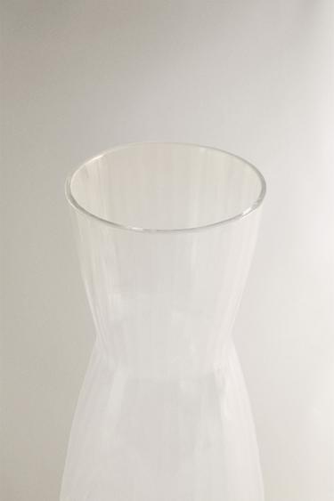 EMBOSSED WAVY GLASS PITCHER - 990 by Zara - Image 1