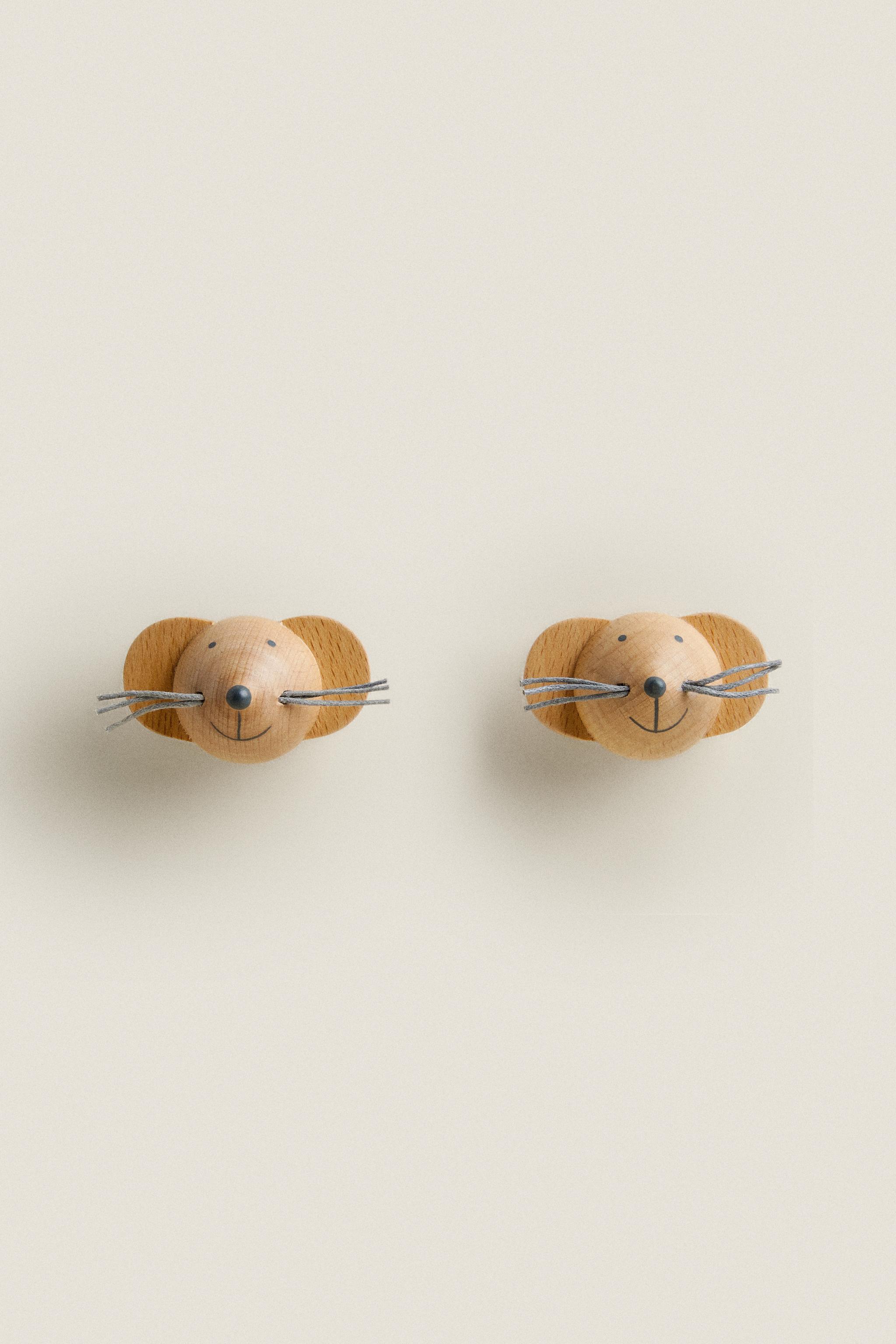 Zara KIDS’ MOUSE KNOBS (PACK OF 2)