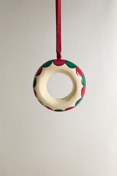 LETTER O CHRISTMAS TREE DECORATION - Ecru by Zara - Image 0