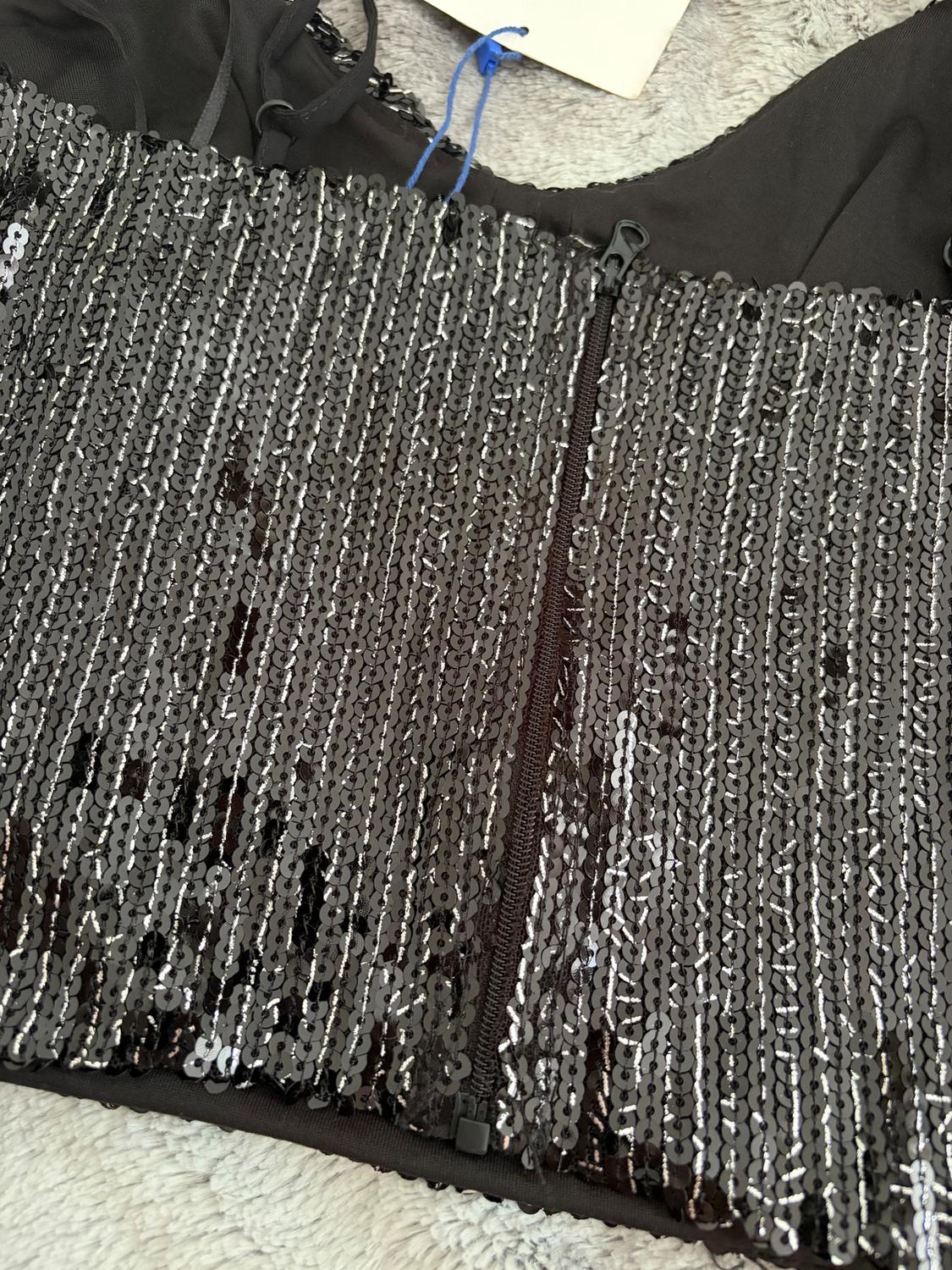 CROPPED TOP WITH SEQUINS - Image 3