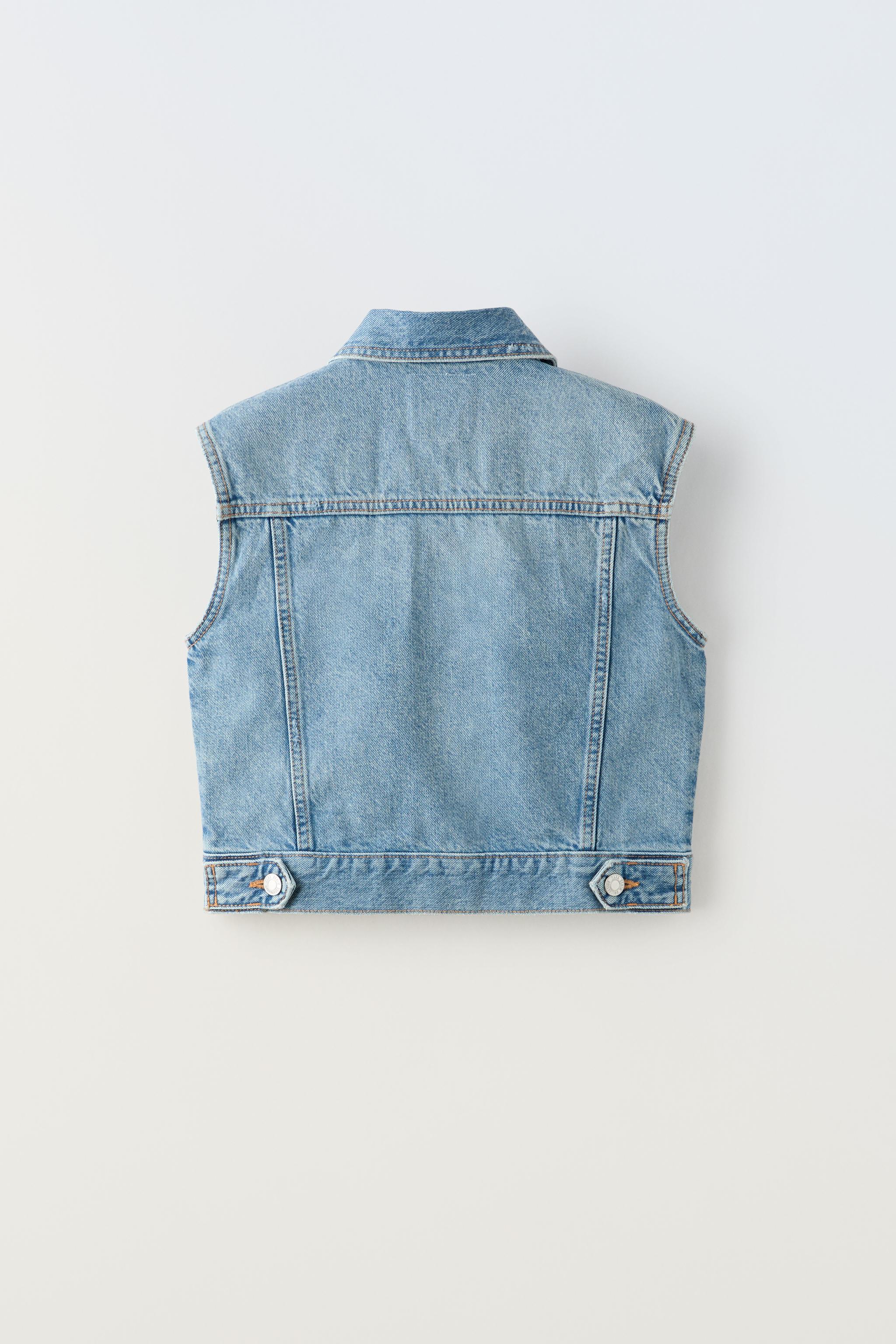 Blue best sale denim waistcoat